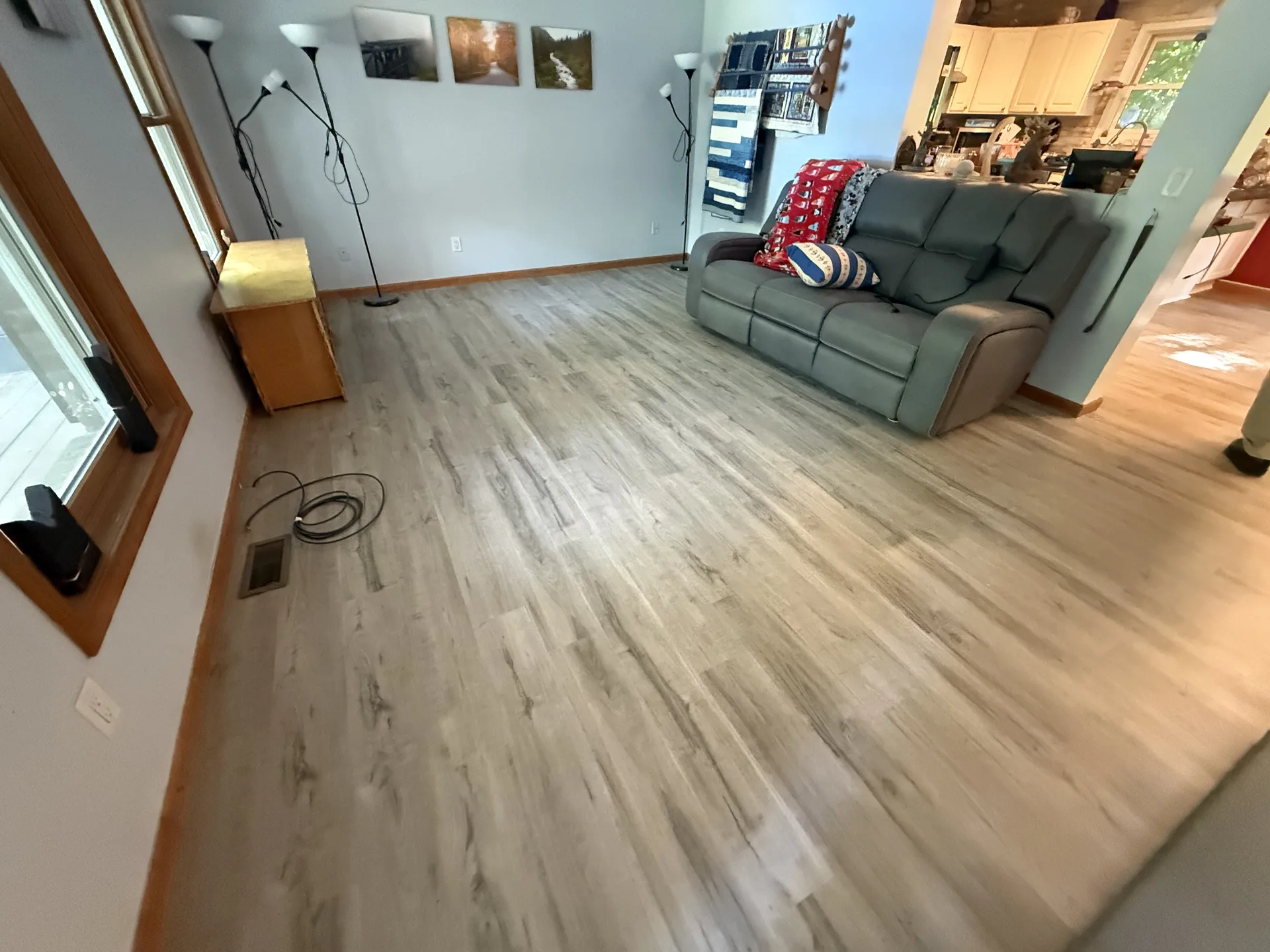 Wood-look stairs at a friendlier price